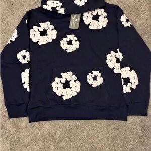 Navy Blue Denim Tears Hoodie